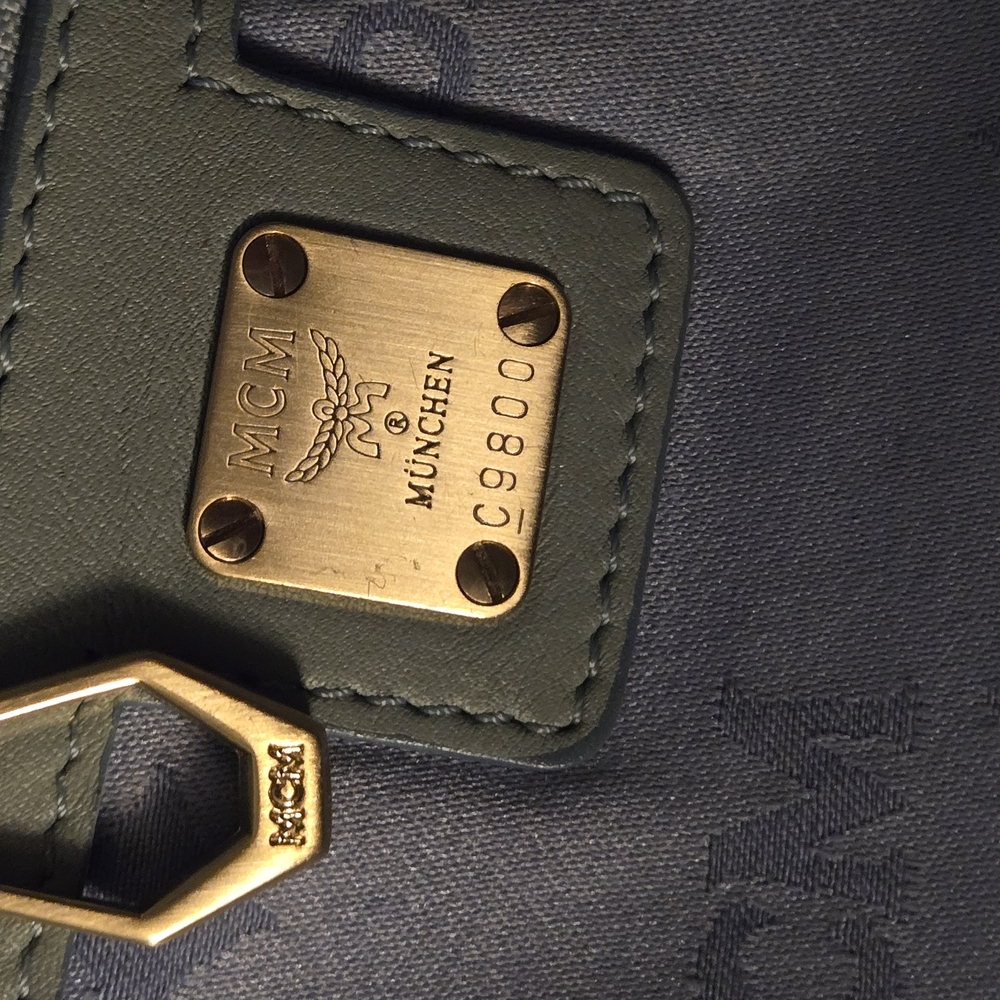 MCM Blue Leather Women's Bag - Picture 12 of 14